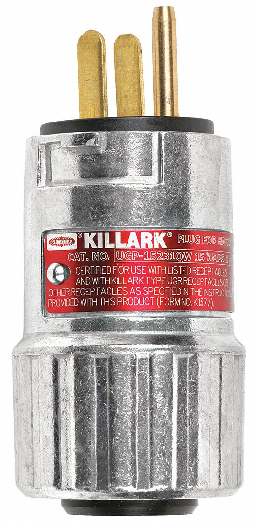 FICHE DE CÂBLAGE RAPIDE,15 AMPÈRES/125 VOLTS,5-15P NEMA,3 FILS/2 PÔLES,AC INOX