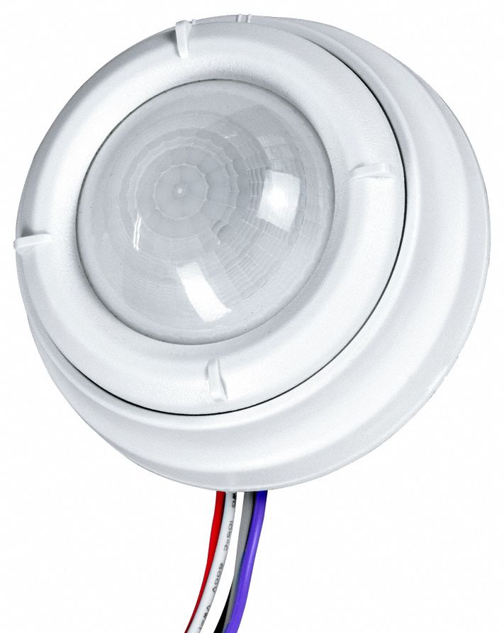 OCCUPANCY SENSOR, FLUORESCENT/LED, WHITE, HARD WIRED