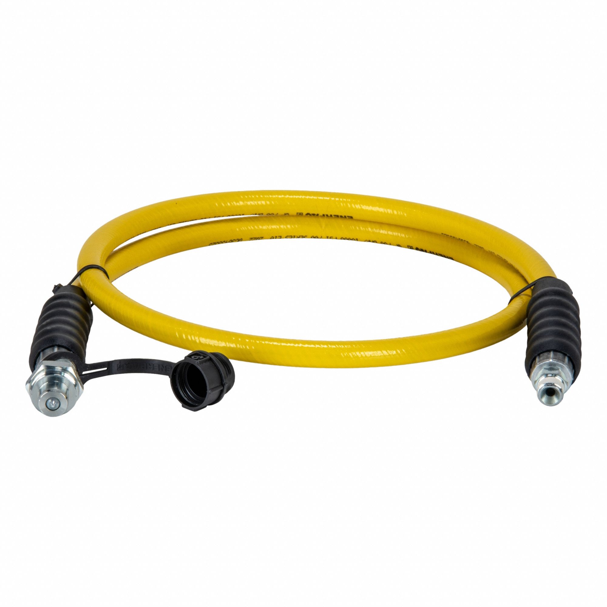 Hydraulic Hose: 3/8 in ID, NPTF x CH604, 6 ft Lg, 3/8 in x 3/8 in Fitting Size, Thermoplastic
