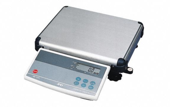 Compact Bench Scale: 60 lb, 0.01 lb, 11 3/4 in Weighing Surface Dp, Digital