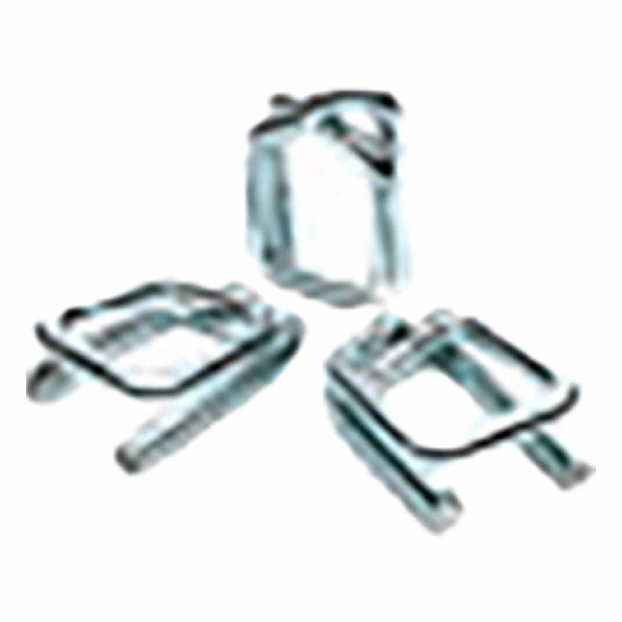 Strapping Seals and Buckles: Fits 1 in Strap Wd, 1 in Seal Inside Wd, Steel, Galvanized, 500 PK