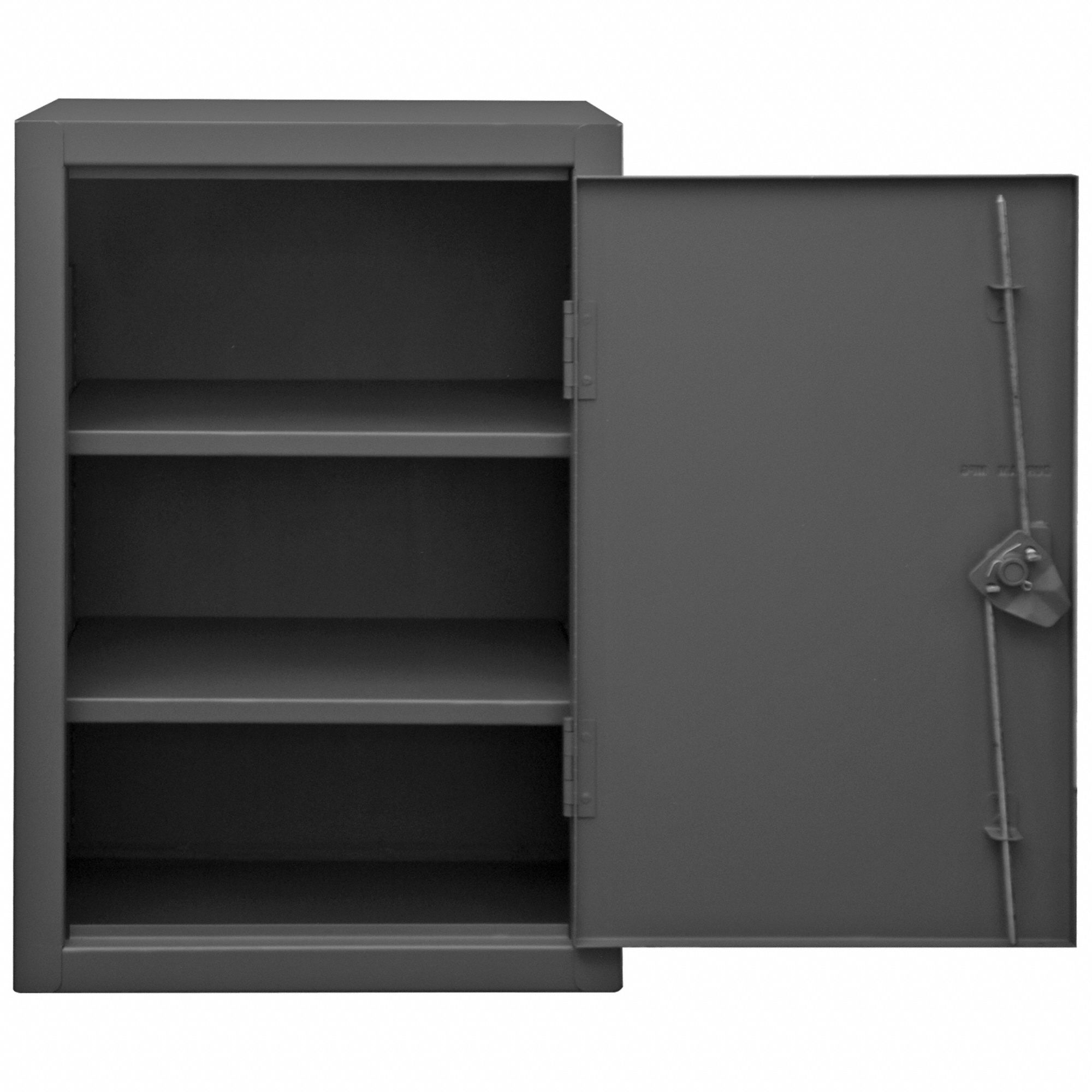 STORAGE CABINET, 24 IN X 20 IN X 36 IN, SWING HANDLE & PADLOCK HASP, 12 GA PANEL THICK
