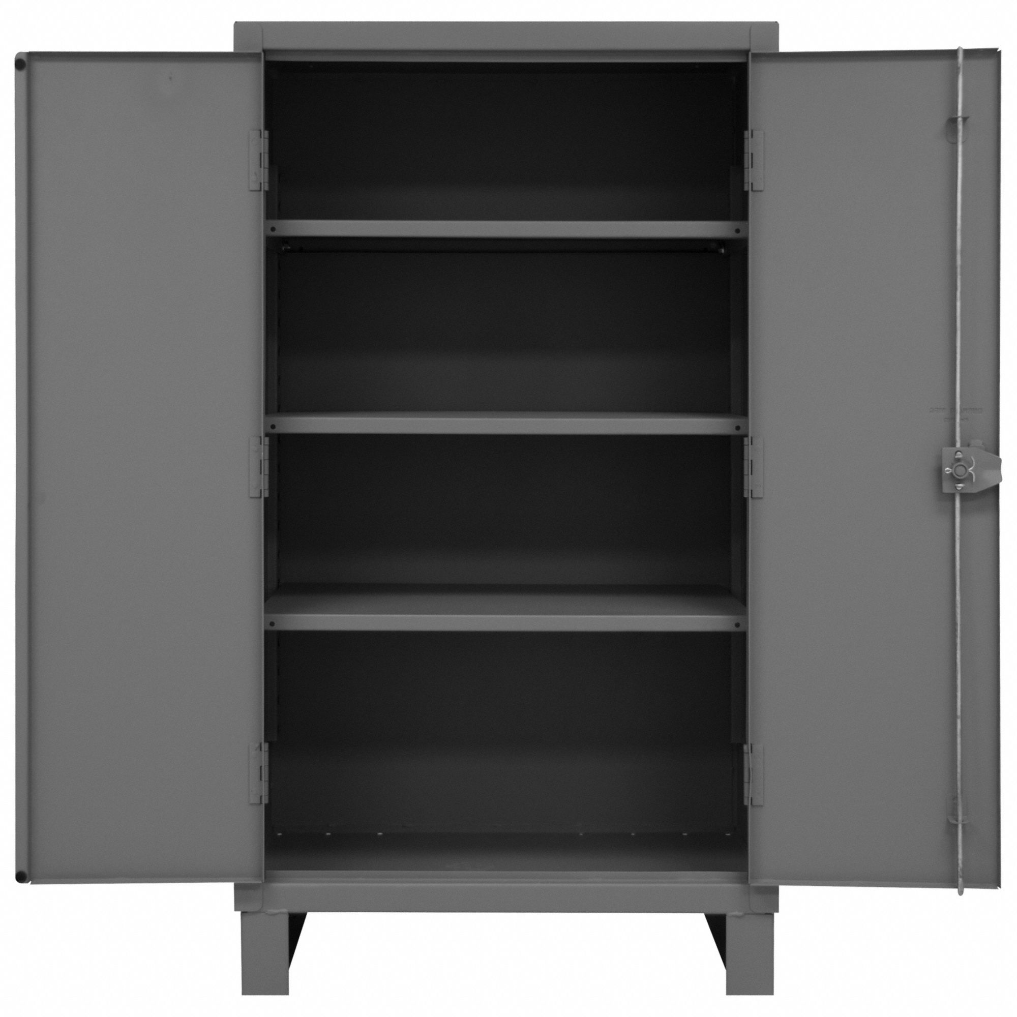 STORAGE CABINET, 36 IN X 24 IN X 66 IN, SWING HANDLE & PADLOCK HASP, 12 GA PANEL THICK