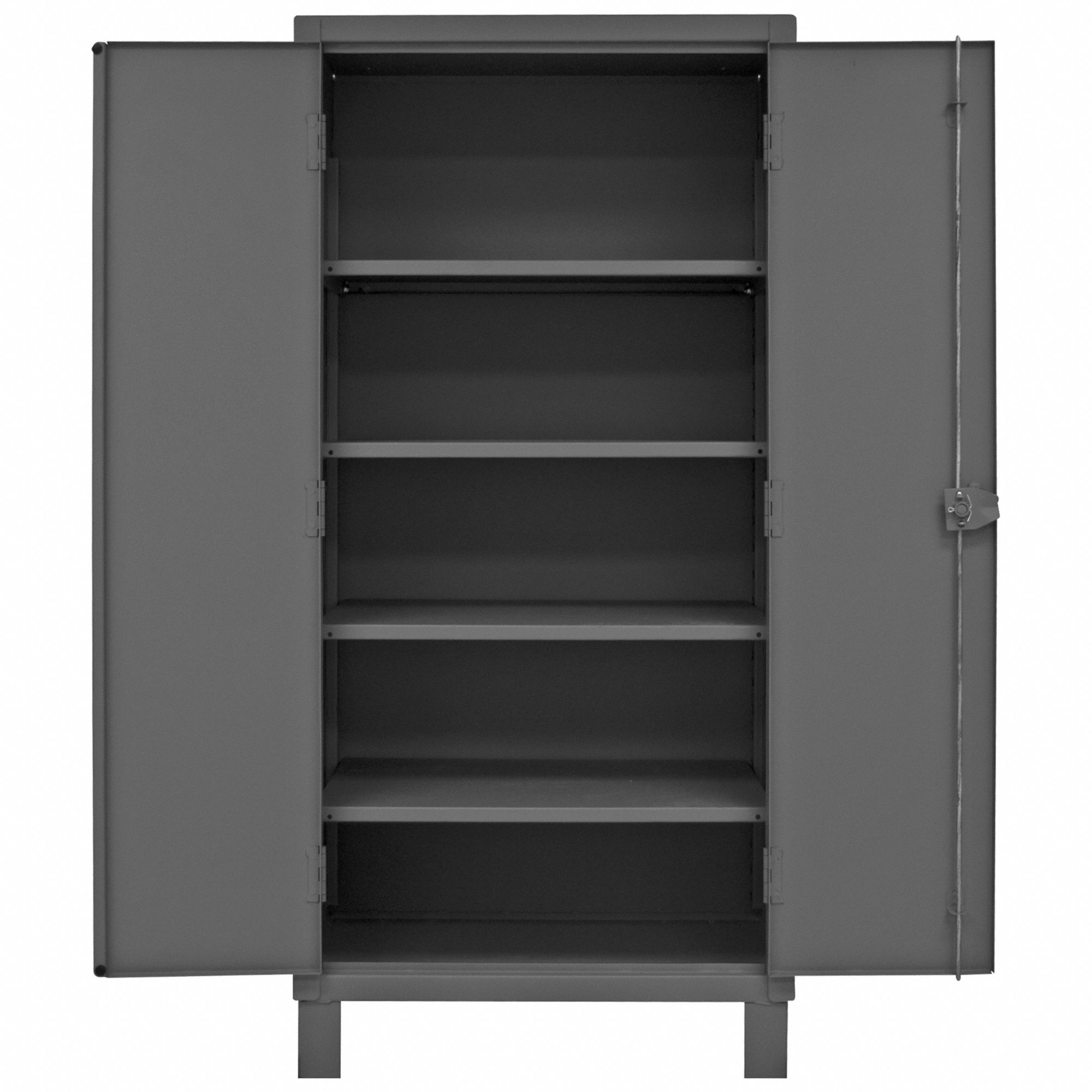 STORAGE CABINET, 36 IN X 24 IN X 78 IN, SWING HANDLE & PADLOCK HASP, 12 GA PANEL THICK