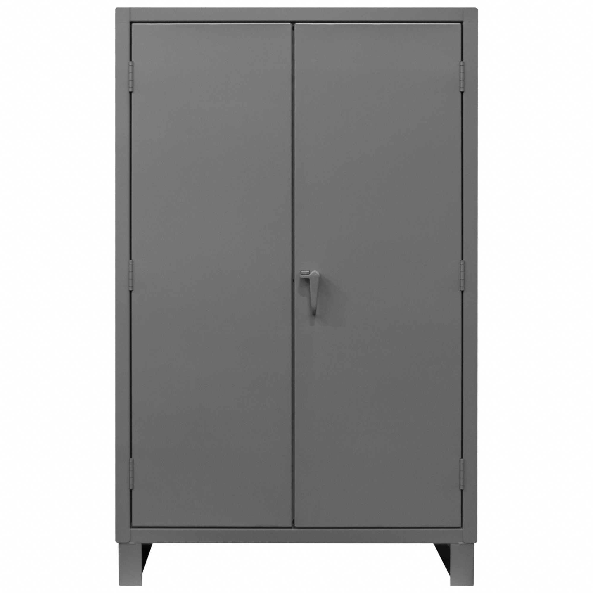 STORAGE CABINET, 48 IN X 24 IN X 78 IN, SWING HANDLE & PADLOCK HASP, 12 GA PANEL THICK