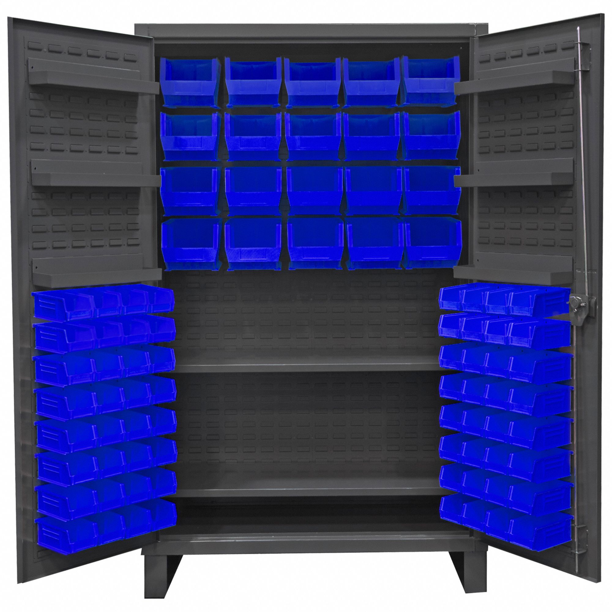 DURHAM MFG, 48 in x 24 in 78 in, 8 Shelves, Bin 36FC61HDC48842S6D5295 Grainger