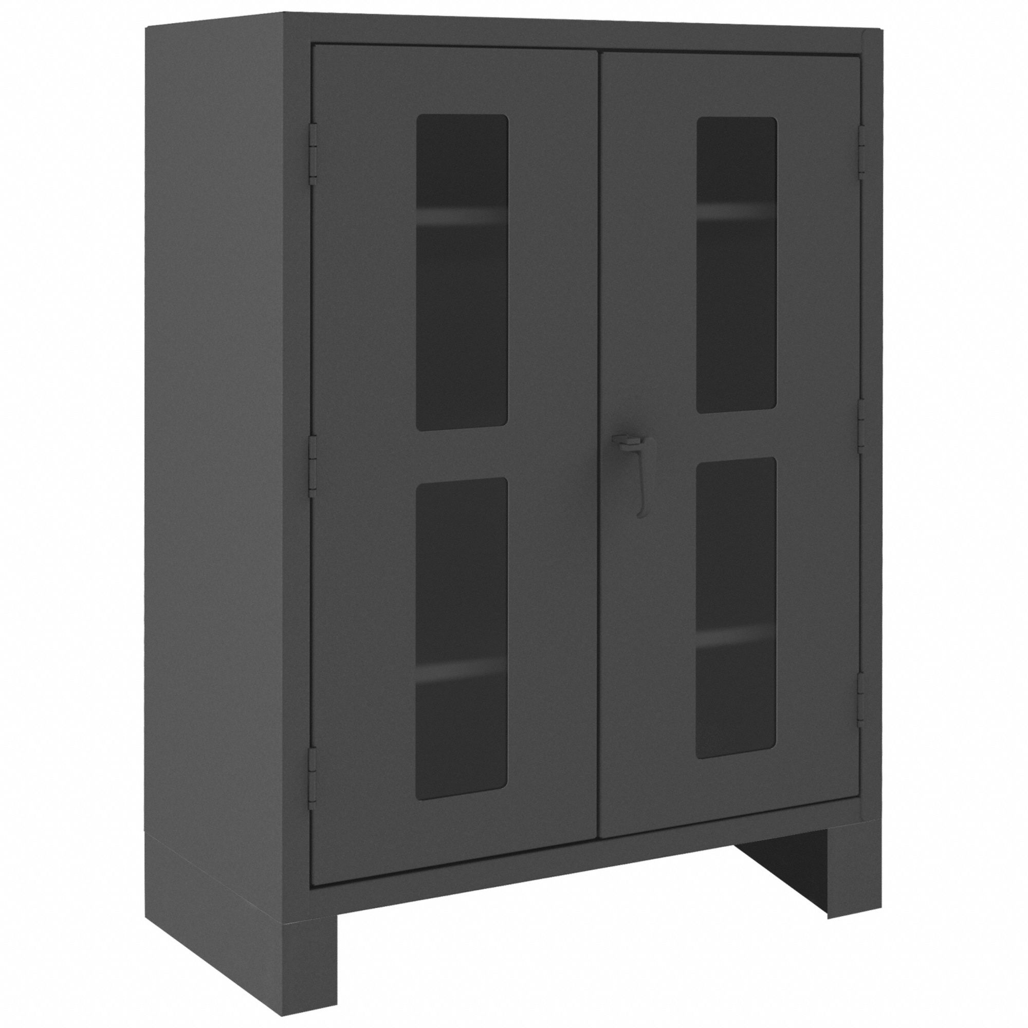 STORAGE CABINET, 48 X 24 X 66 IN, LEGS, 3 ADJUSTABLE SHELVES, SWING HANDLE & PADLOCK HASP