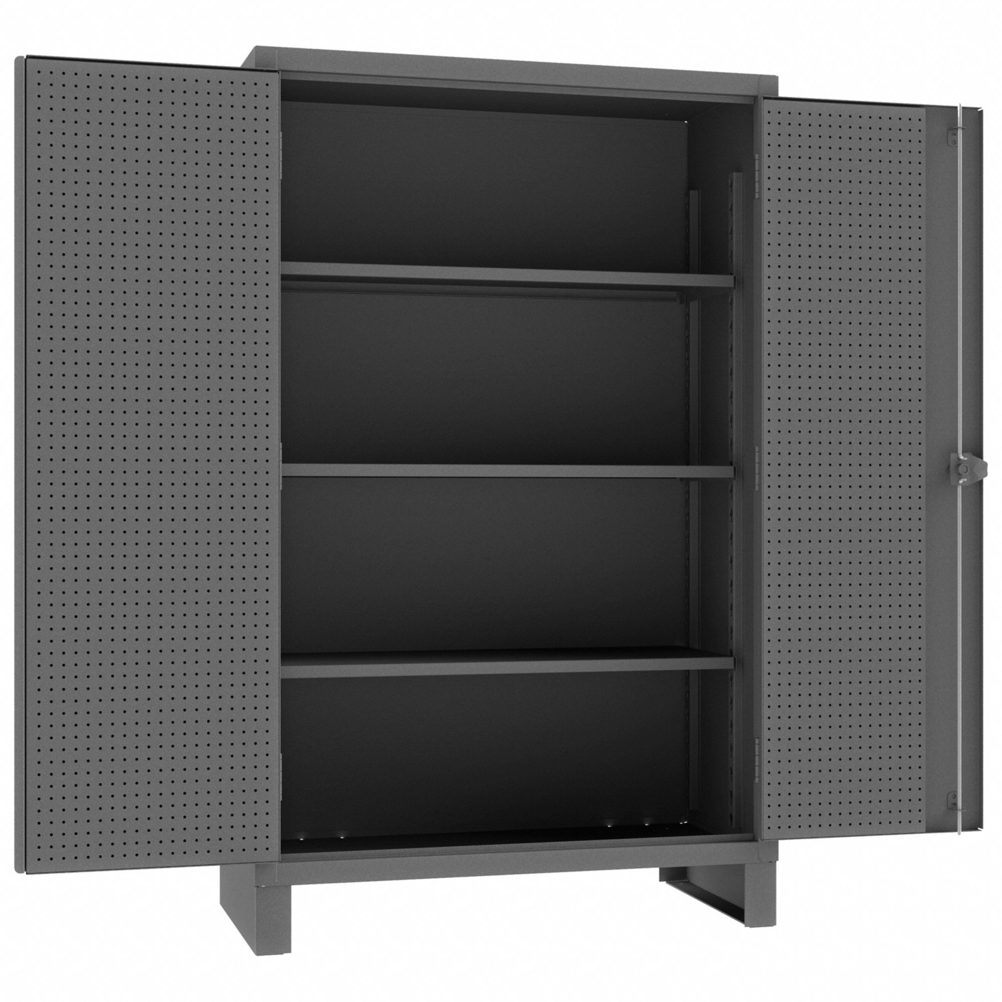 ARMOIRE A/PANN PERFORE,GRIS,CAP 1000 LB
