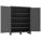 PEGBOARD CABINET, 60 IN X 24 IN X 78 IN, SWING HANDLE & PADLOCK HASP, 12 GA PANEL THICK