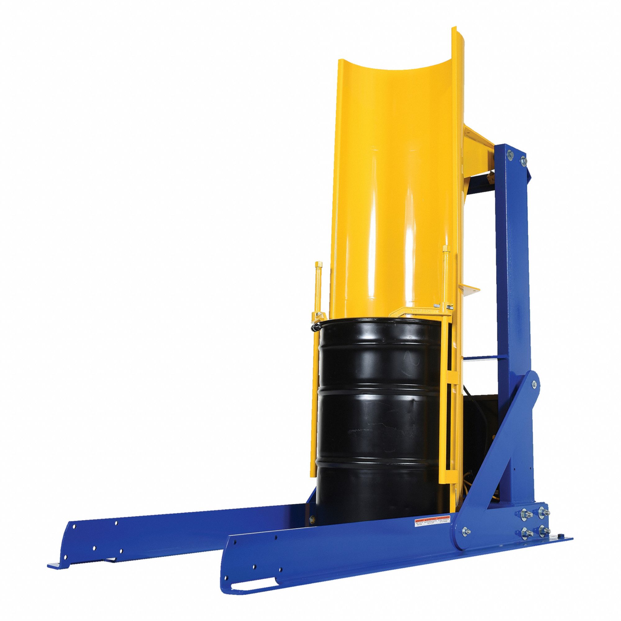 Drum Dumper: Steel, Stationary, 750 lb Wt Capacity, Fiber/Metal/Plastic, Hydraulic, 115V AC