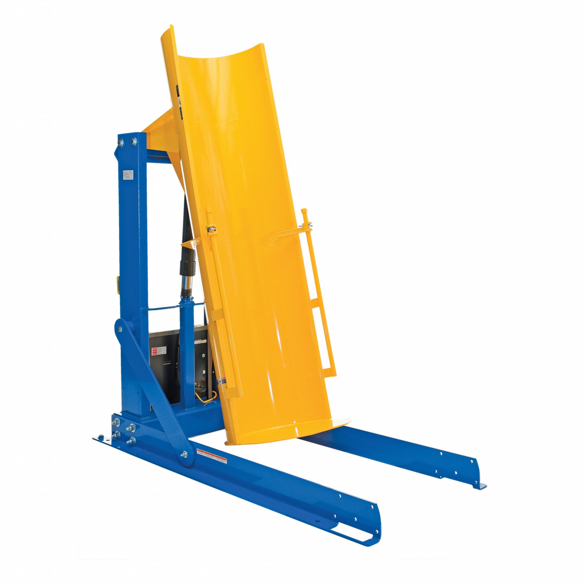 Drum Dumper: Steel, Stationary, 1, 000 lb Wt Capacity, Fiber/Metal/Plastic, Hydraulic, 115V AC