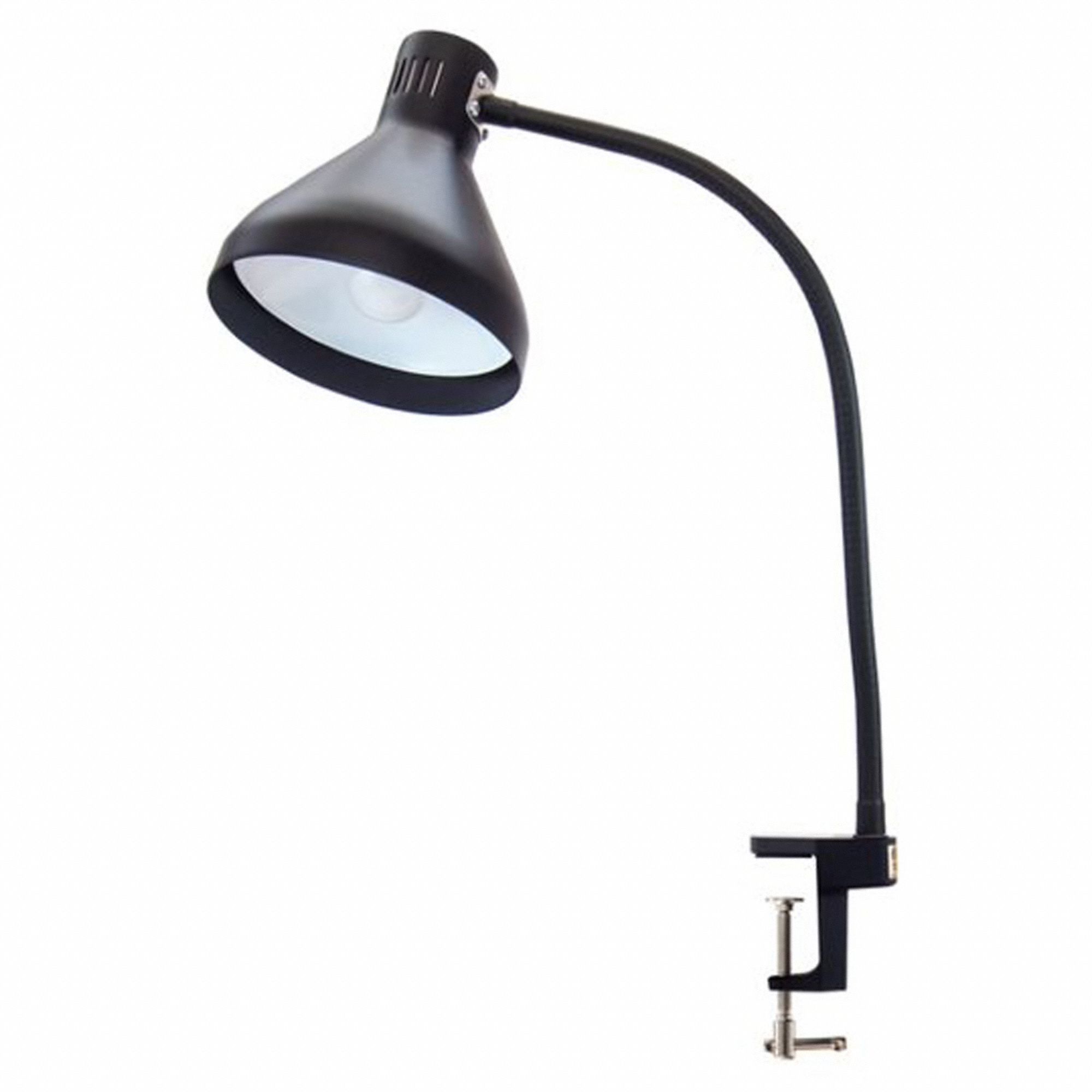 Task Light: LED, Power Cord, Gooseneck, 22 in Arm Reach, 810 lm Max Brightness, 5000K