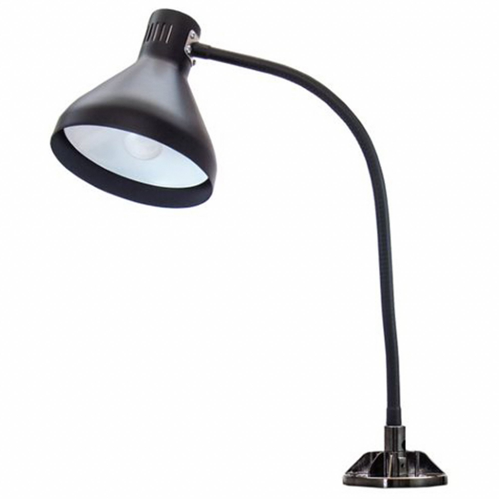 Task Light: LED, Power Cord, Gooseneck, 22 in Arm Reach, 810 lm Max Brightness, 5000K