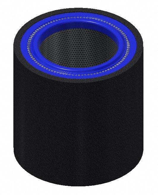 Pleated Filter: Fiberglass, 4.75 in Overall Ht, 3 in Inside Dia, 4 5/16 in Outside Dia