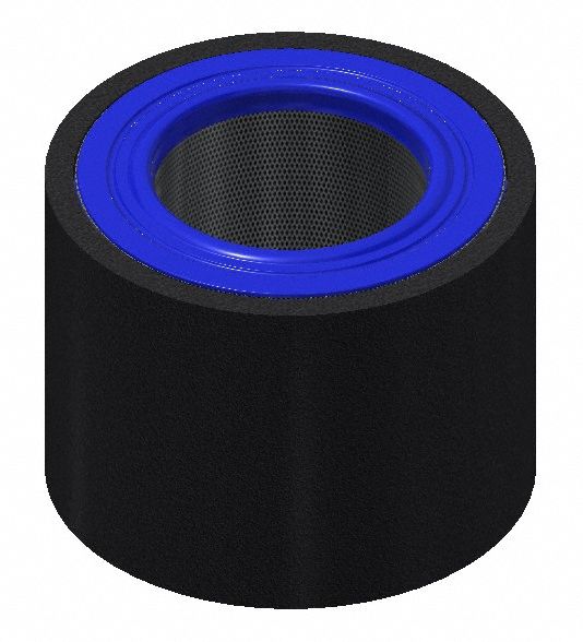 Pleated Filter: Fiberglass, 4.75 in Overall Ht, 3 9/16 in Inside Dia, 5 3/4 in Outside Dia