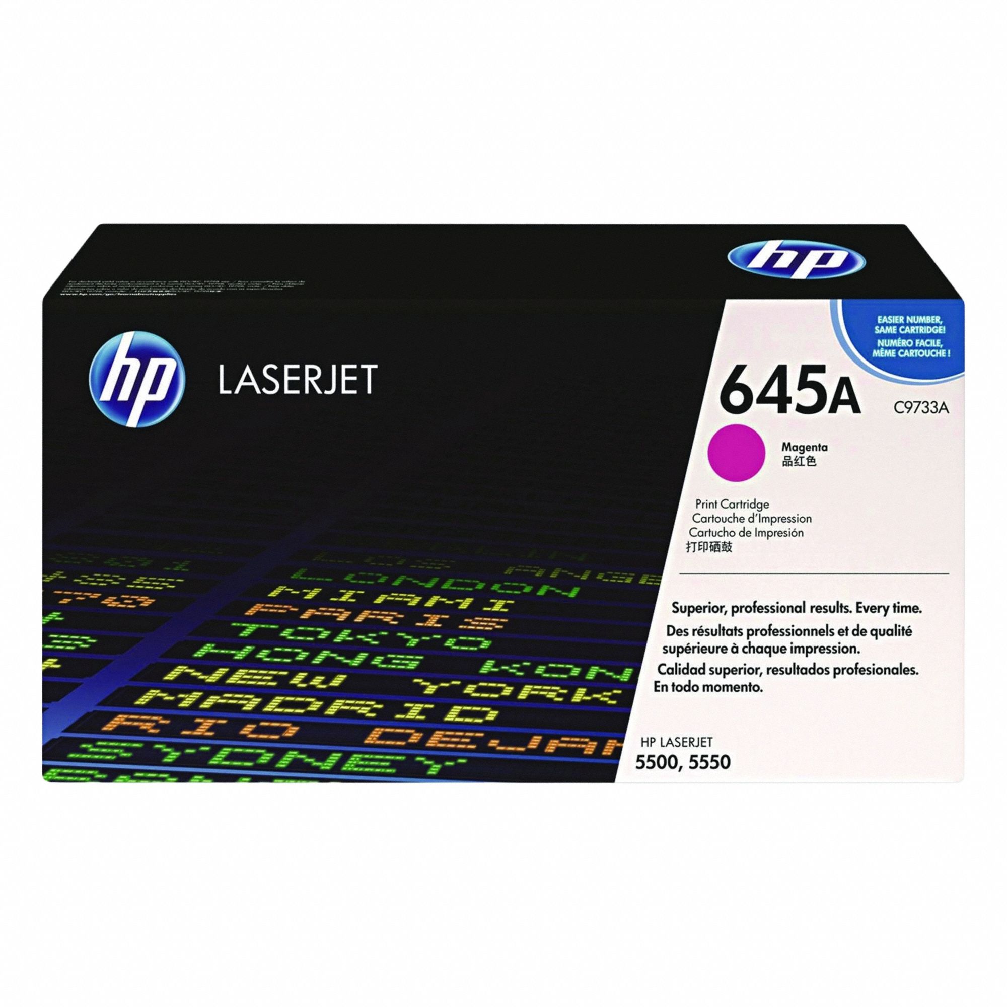 Toner Cartridge: 645A, Magenta, Magenta