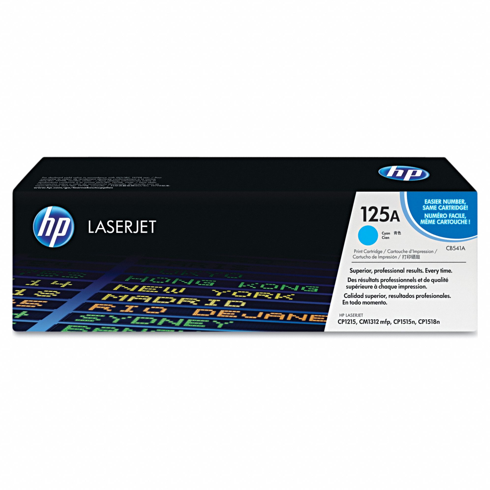 Toner Cartridge: 125A, Cyan, Cyan