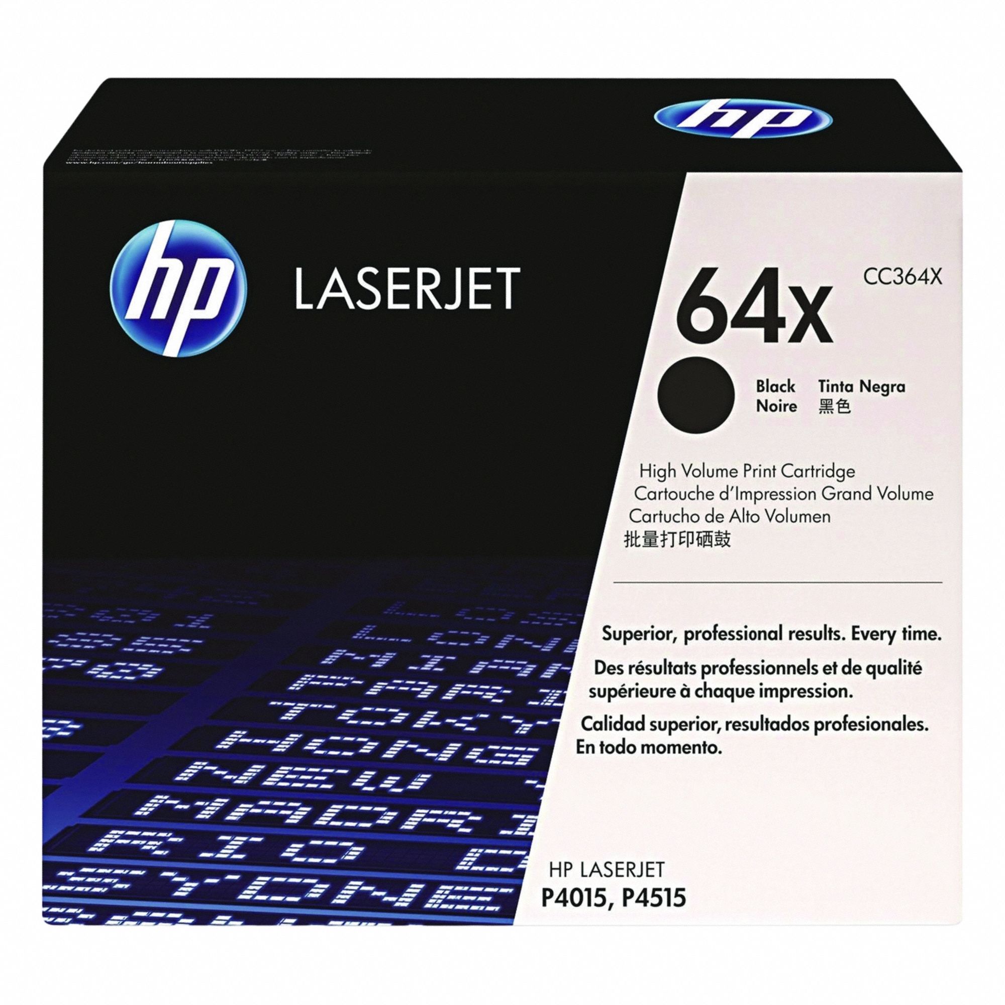 High Yield Toner Cartridge: 64X, Black, Black