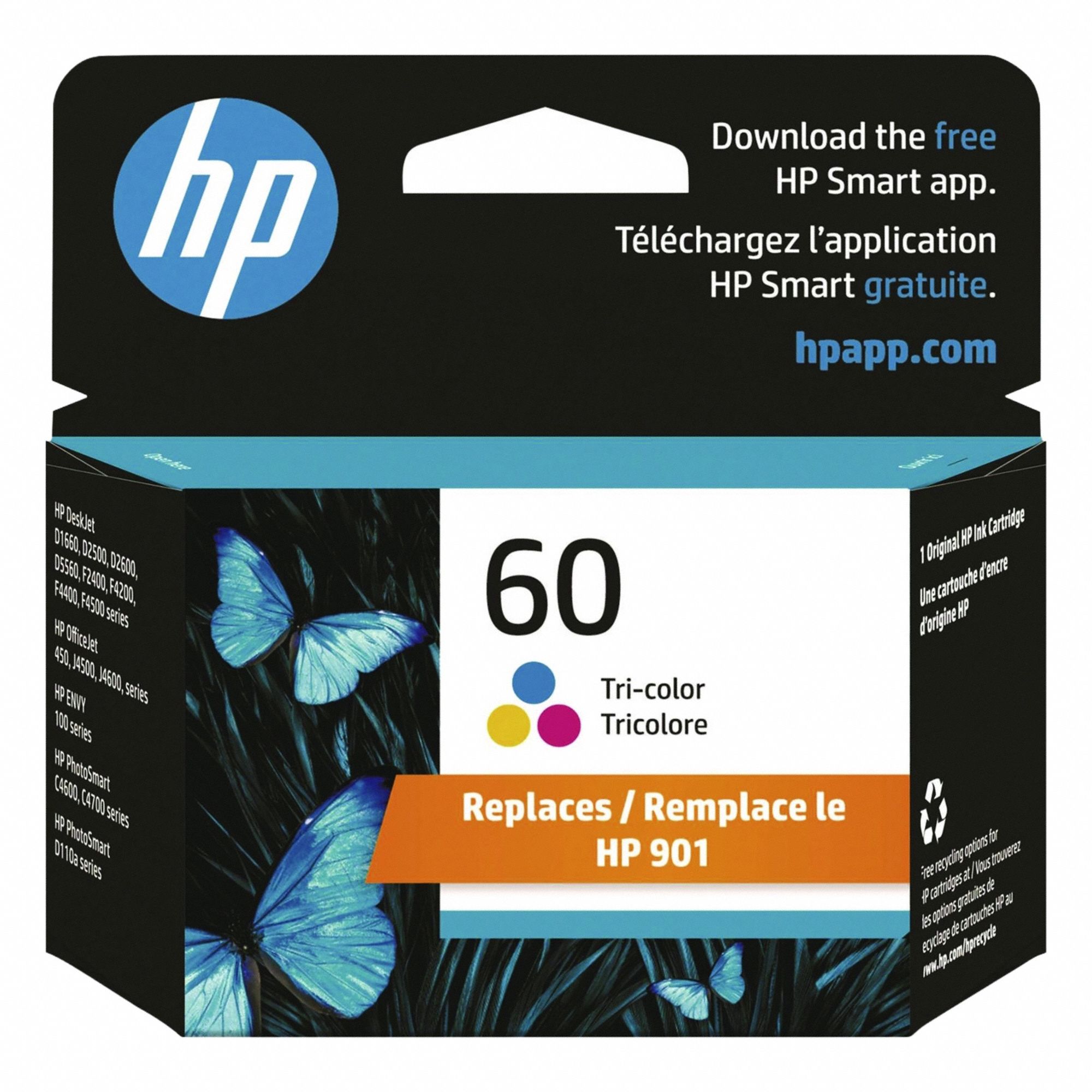 Ink Cartridge: 60, Tri-Color, Multicolor