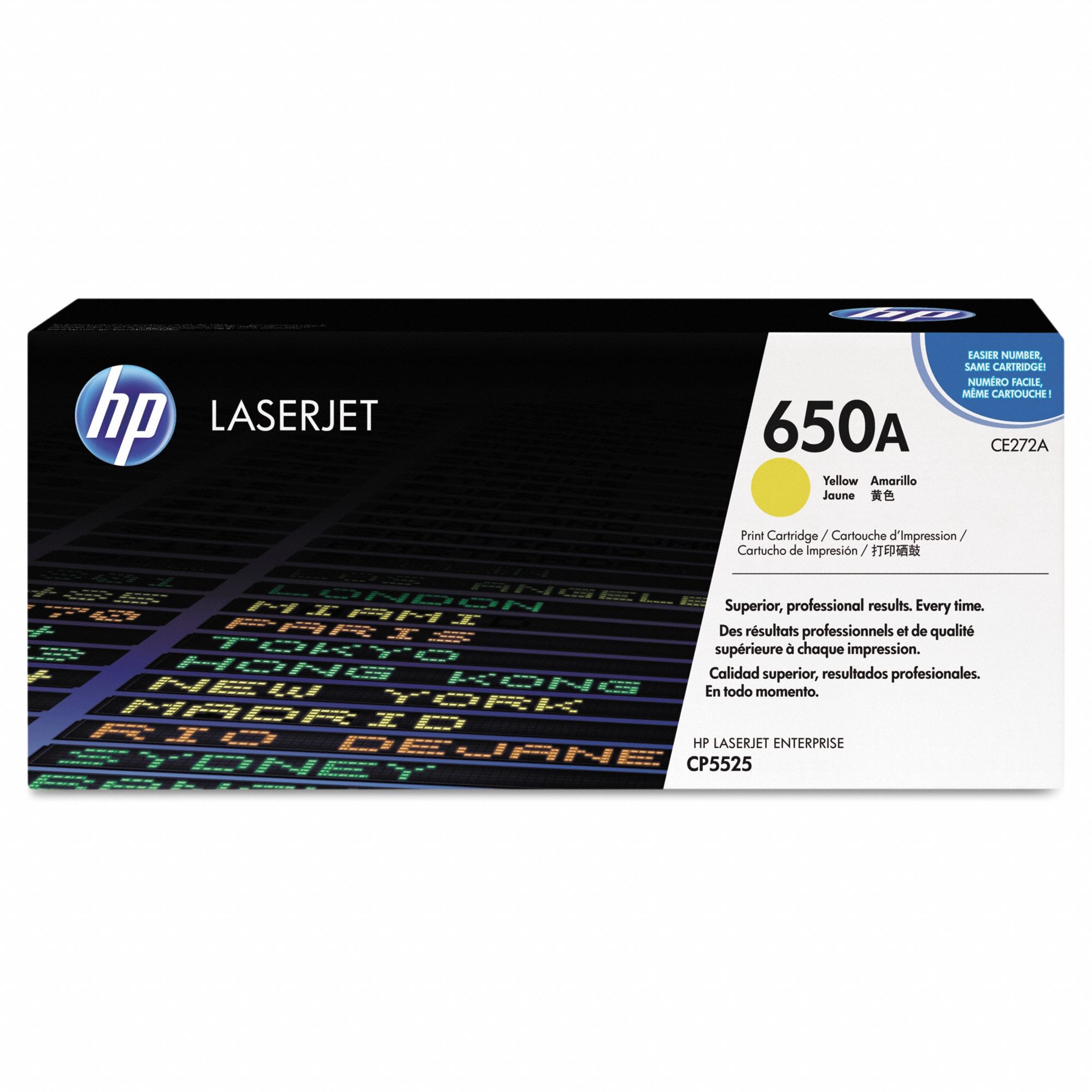 Toner Cartridge: 650A, Yellow, Yellow