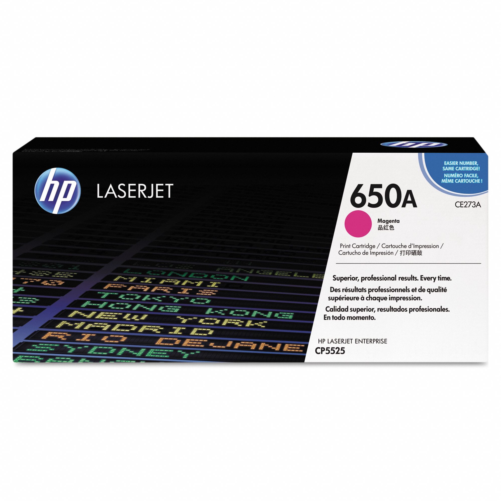 Toner Cartridge: 650A, Magenta, Magenta