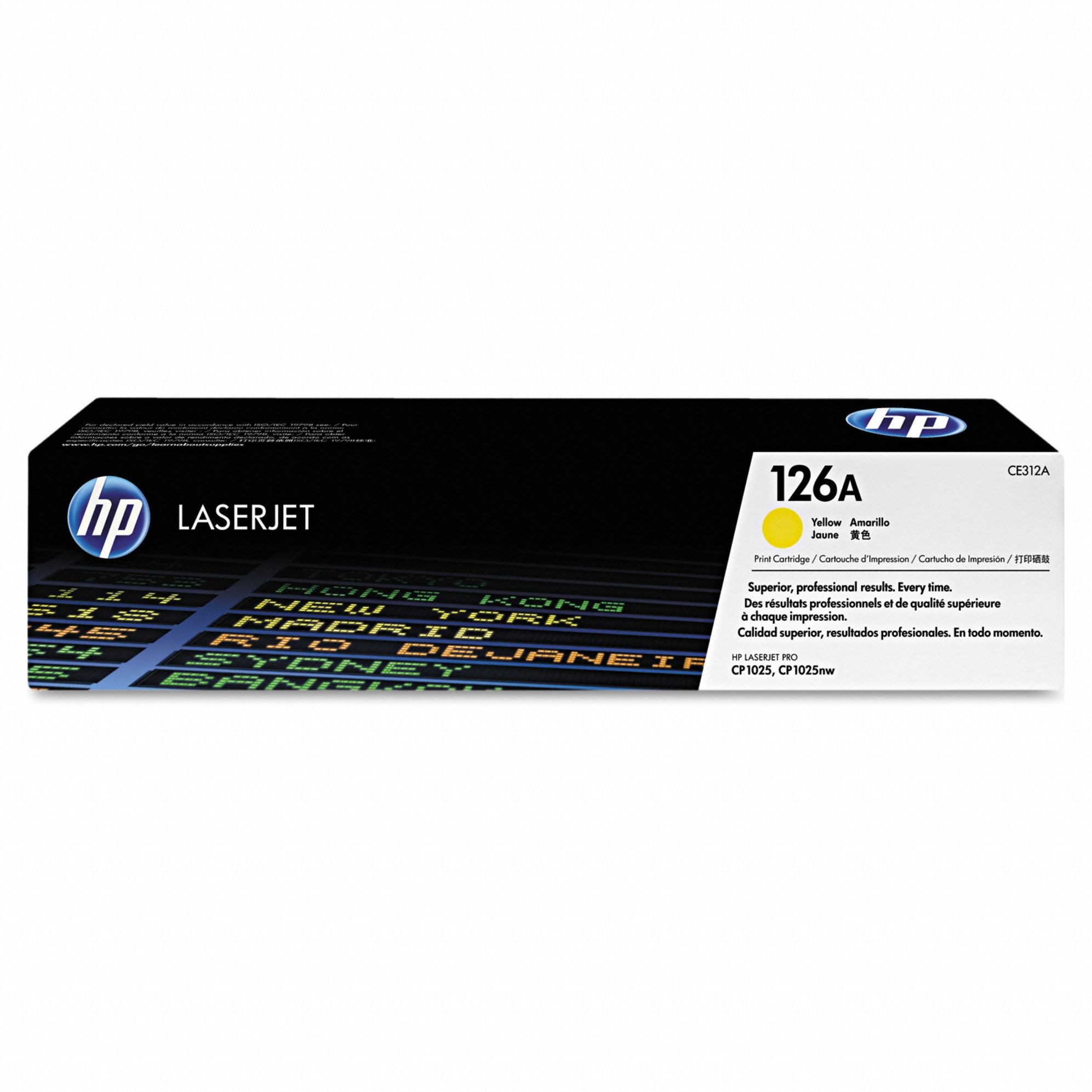 Toner Cartridge: 126A, Yellow, Yellow