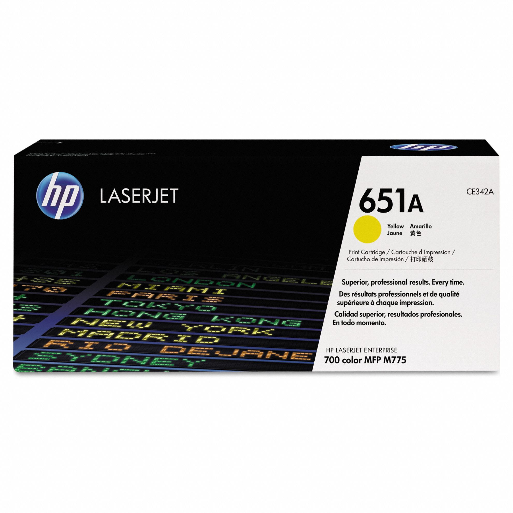 Toner Cartridge: 651A, Yellow, Yellow