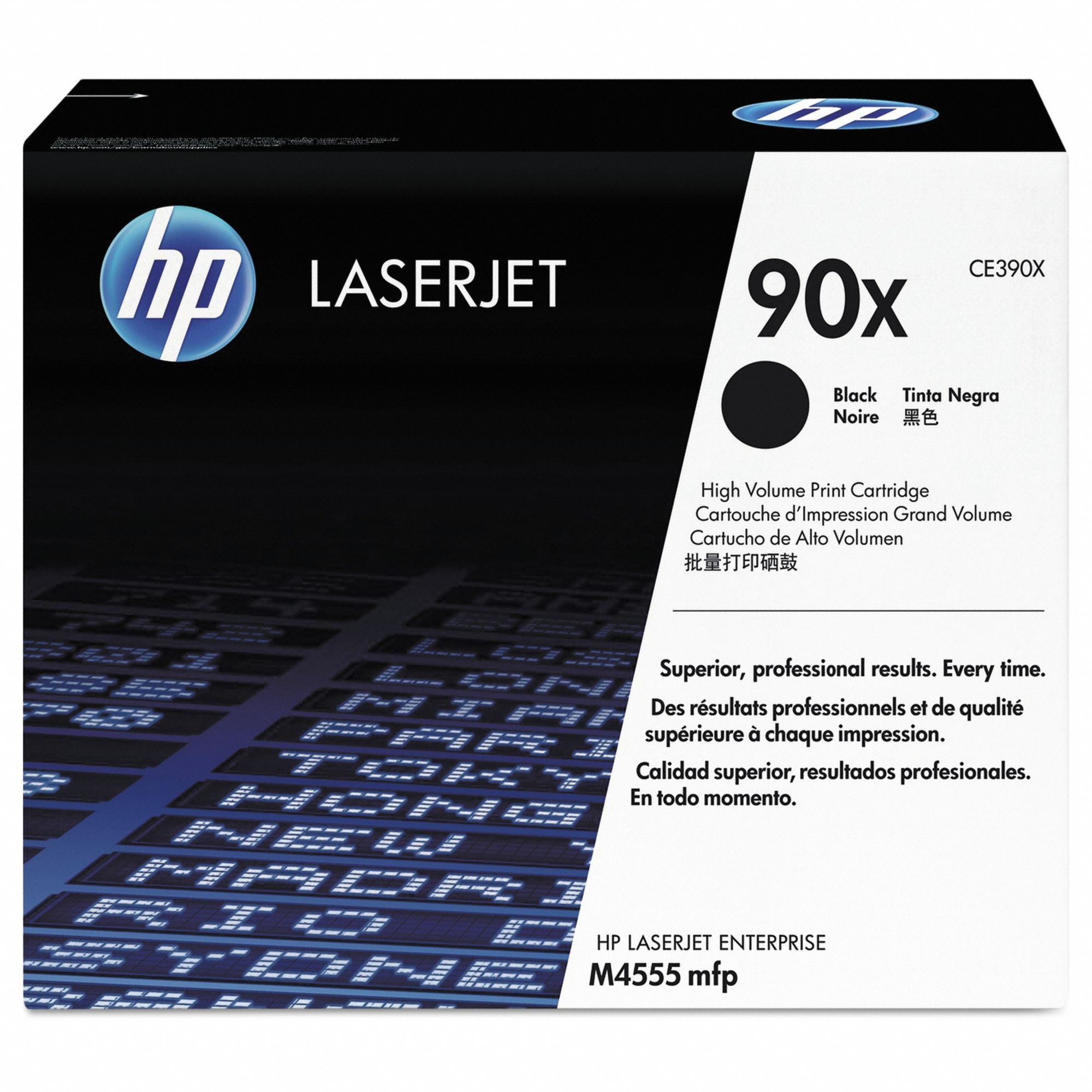 High Yield Toner Cartridge: 90X, Black, Black