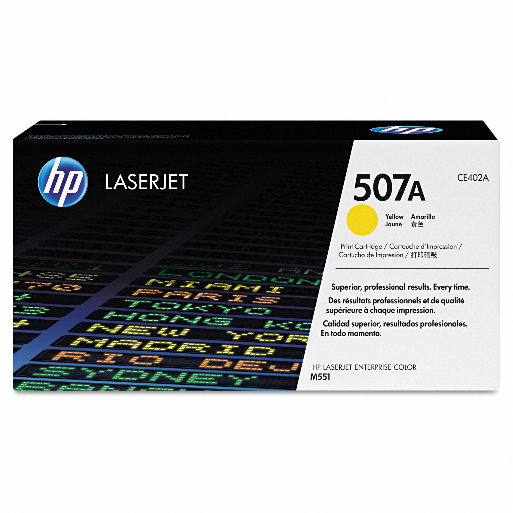 Toner Cartridge: 507A, Yellow, Yellow