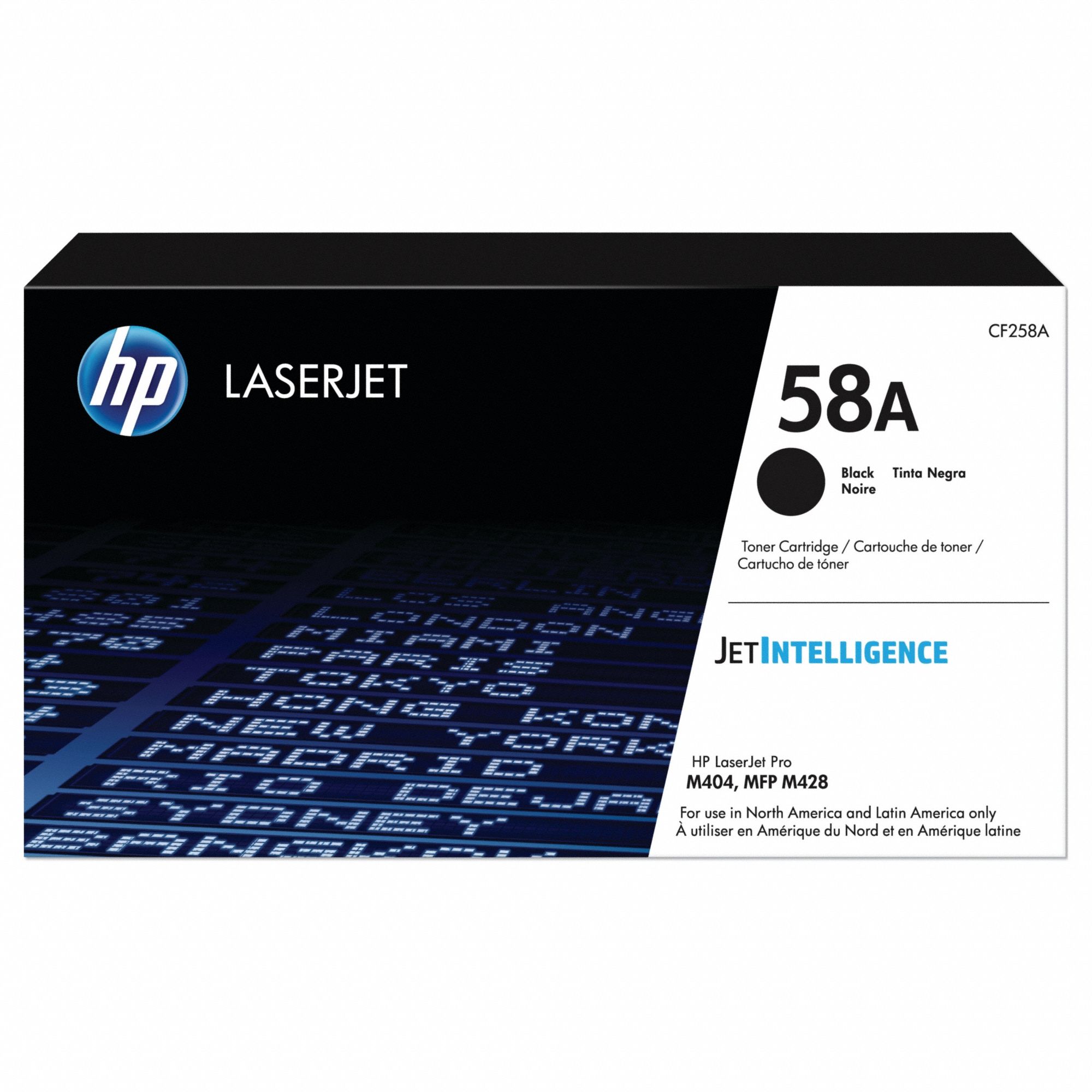 Toner Cartridge: 58A, Black, Black