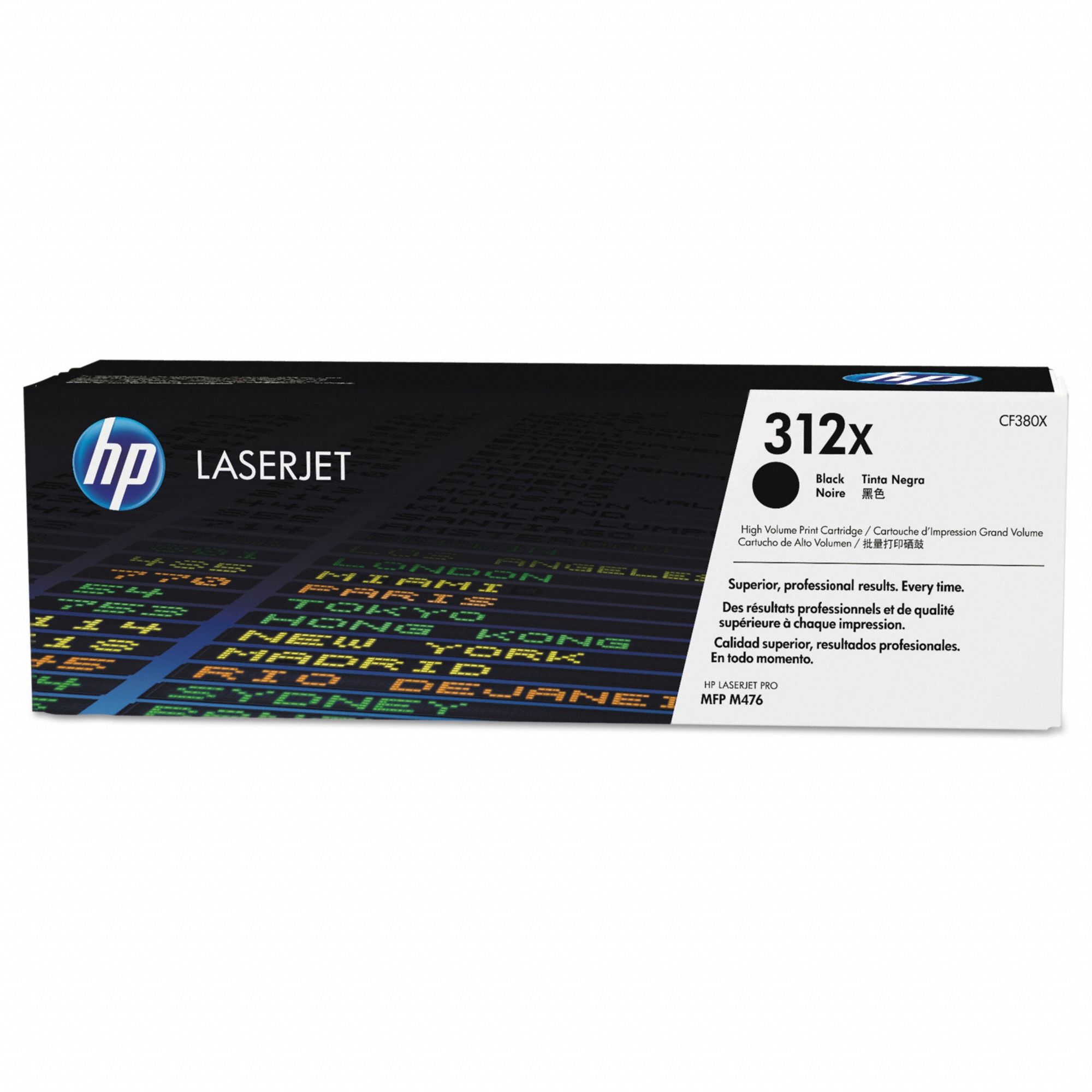 High Yield Toner Cartridge: 312X, Black, Black
