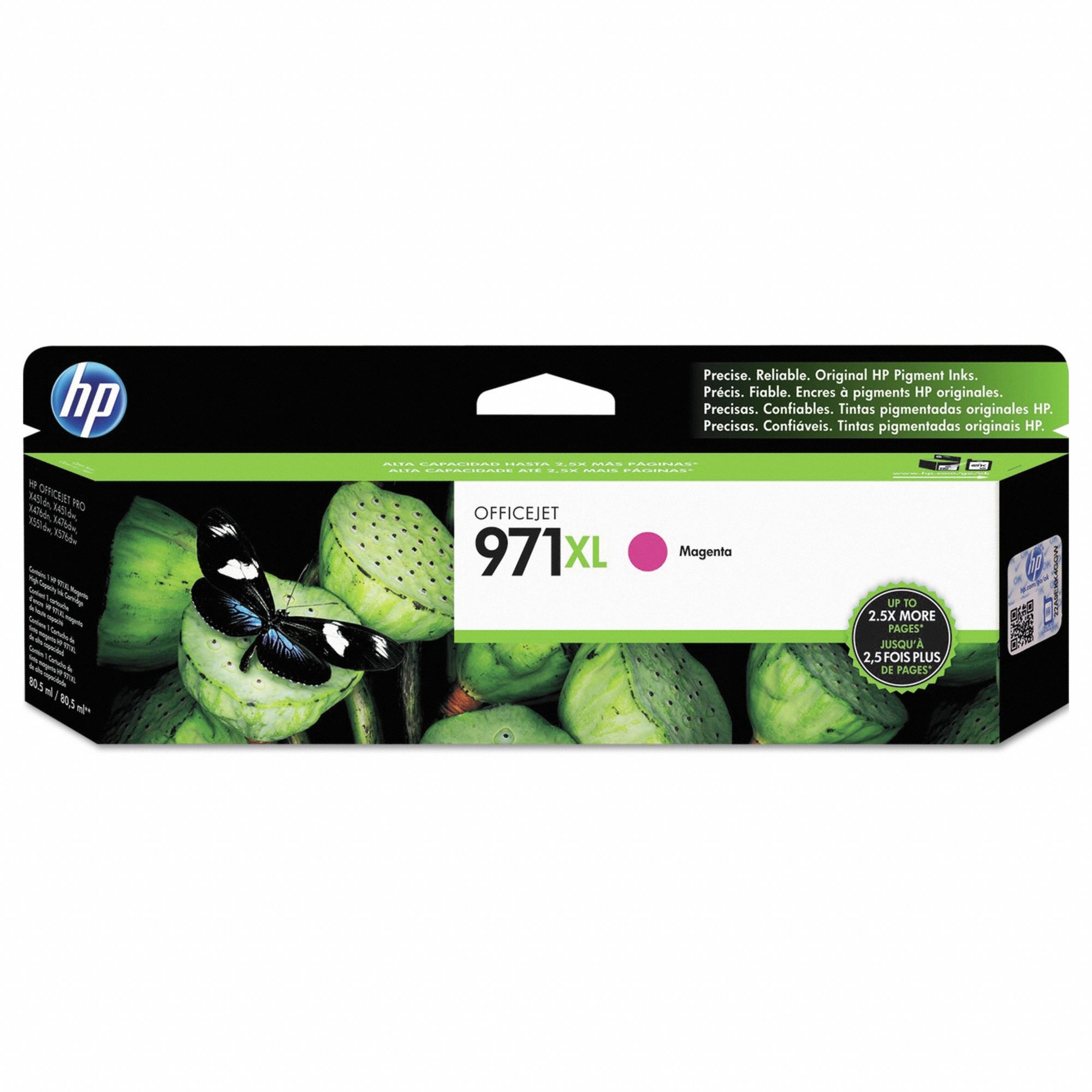 High Yield Ink Cartridge: 971XL, Magenta, Magenta