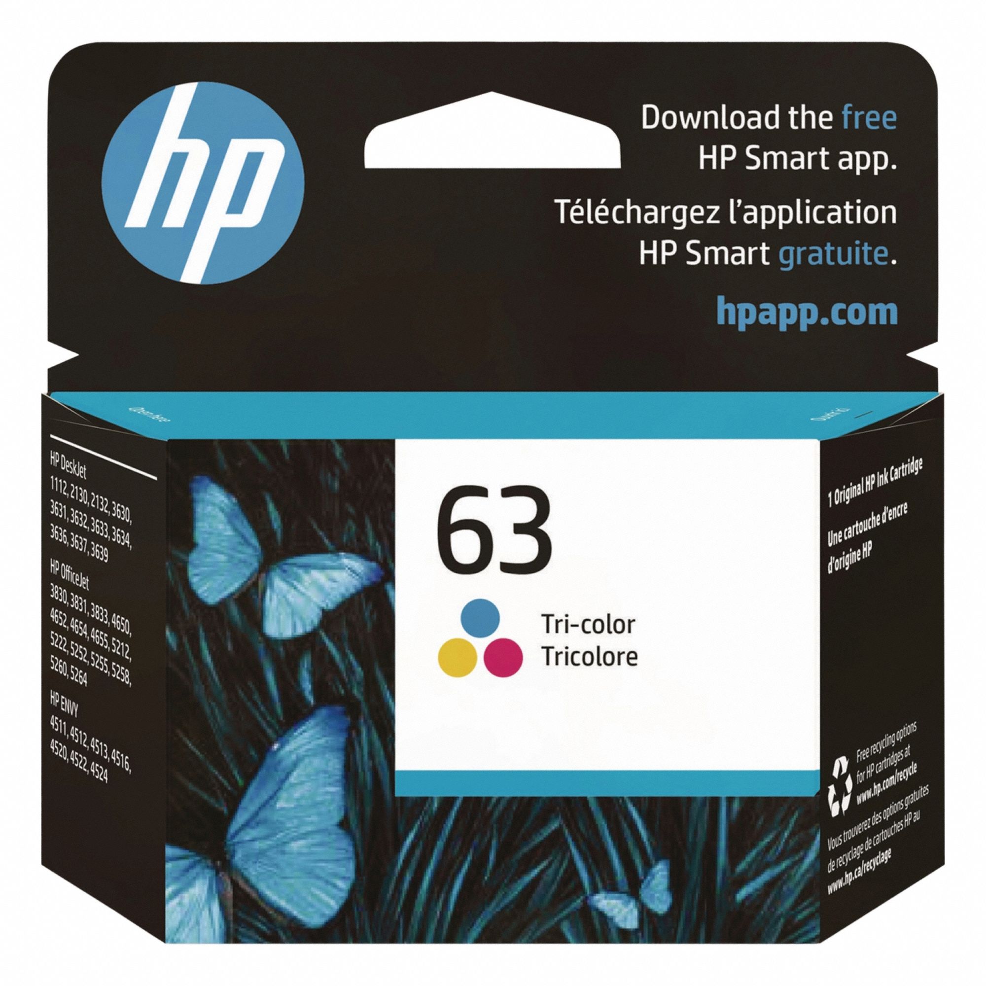 Ink Cartridge: 63, Tri-Color, Multicolor