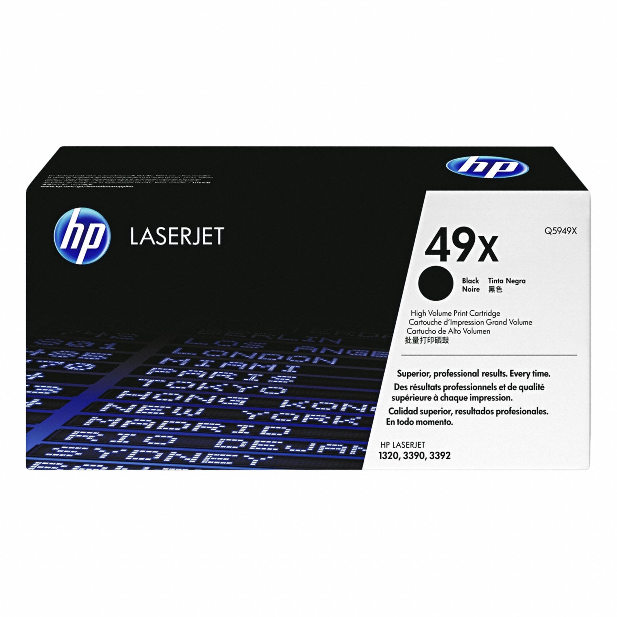 High Yield Toner Cartridge: 49X, Black, Black