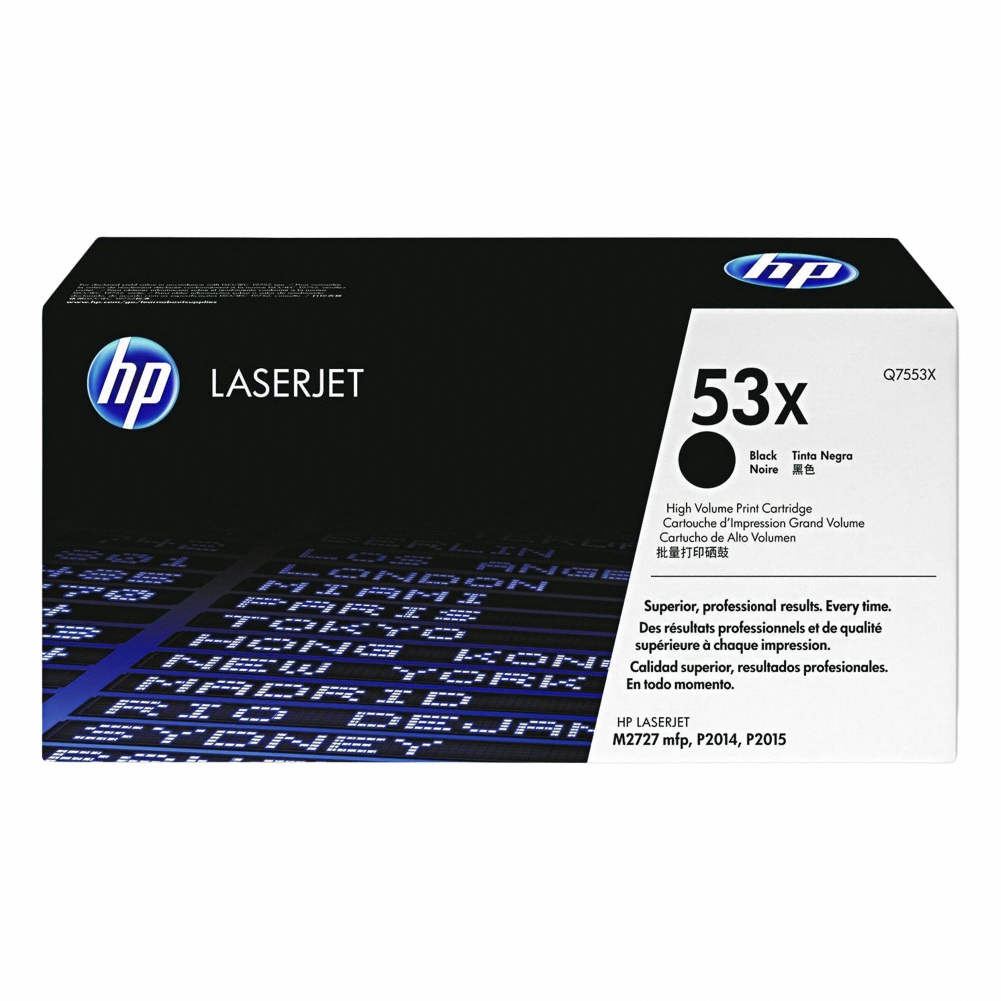 High Yield Toner Cartridge: 53X, Black, Black