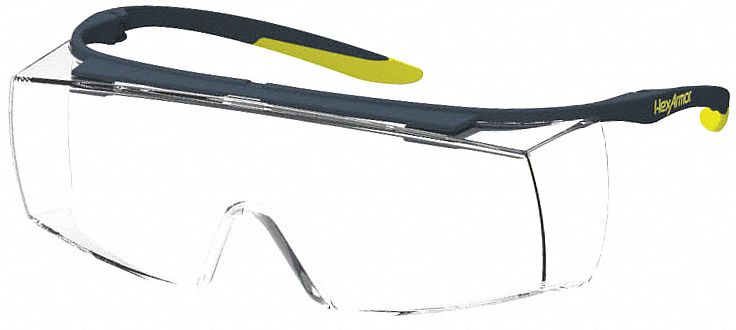 LUNETTES SEC OTG, ANSI/EN/CSA, PROTECTION UV/ANTI-BUÉE/RÉSISTANT AUX RAYURES, GRIS, ÉLASTOMERE PC/TP