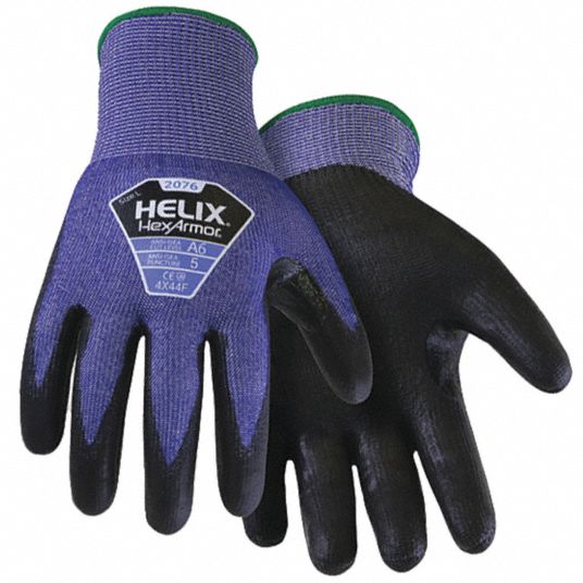 Hexarmor 400R6E 18 Hercules Cut & Puncture Resistant Glove Black, Size M-XL