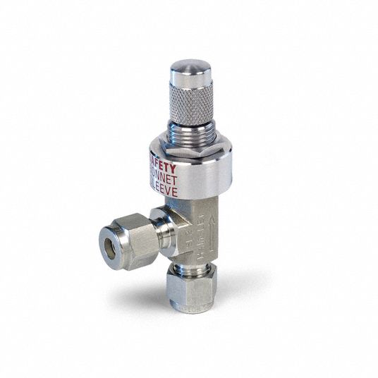 HAMLET, Angled Fitting, 316 Stainless Steel, Plumbing Needle Valves