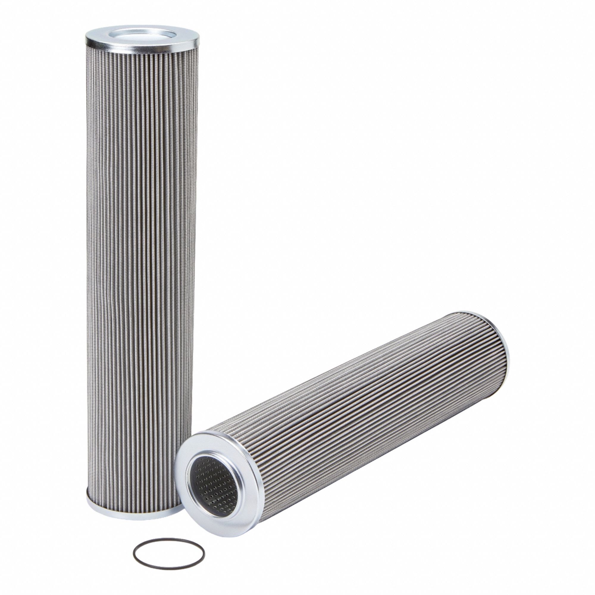 Hydraulic Filter: Cartridge, 2 3/16 in Inside Dia, 3 13/16 in Outside Dia, Glass