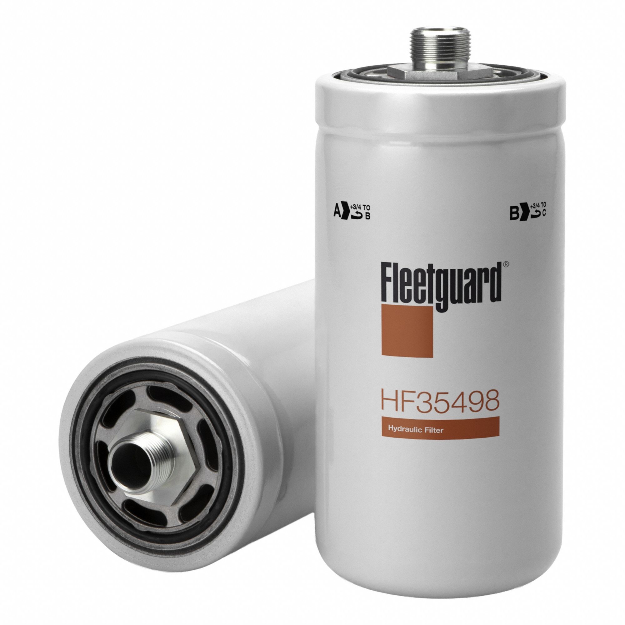 Automotive Hydraulic Filter: Hydraulic Fluid, Spin-On, 3 3/4 in Outside Dia, Cellulose