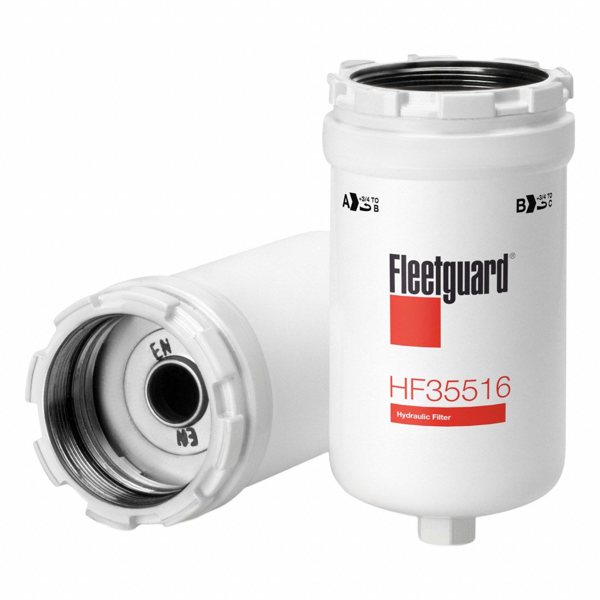 Automotive Hydraulic Filter: Hydraulic Fluid, Spin-On, 7 3/16 in Overall Ht, Cellulose