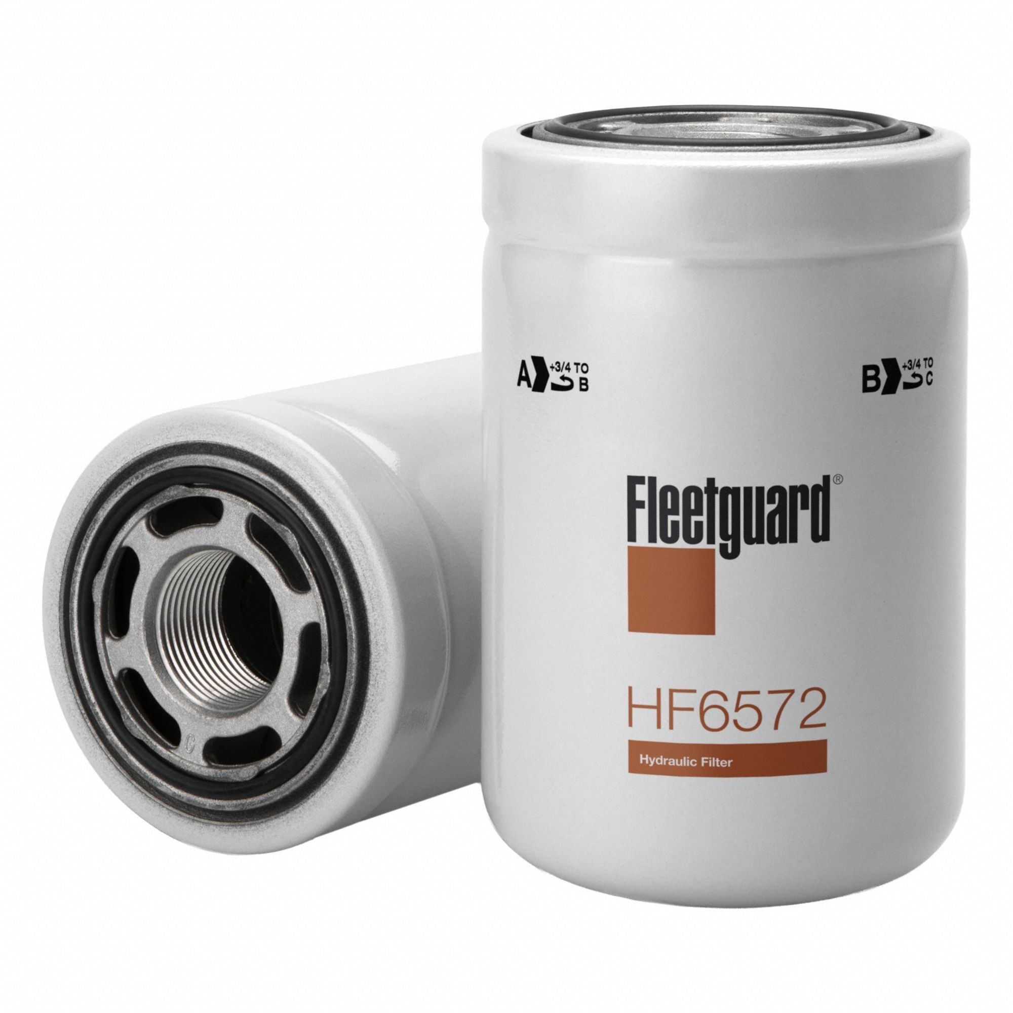 Hydraulic Filter: 1 3/8"-12 Thread Size, Spin-On, 3 3/4 in Outside Dia, Cellulose