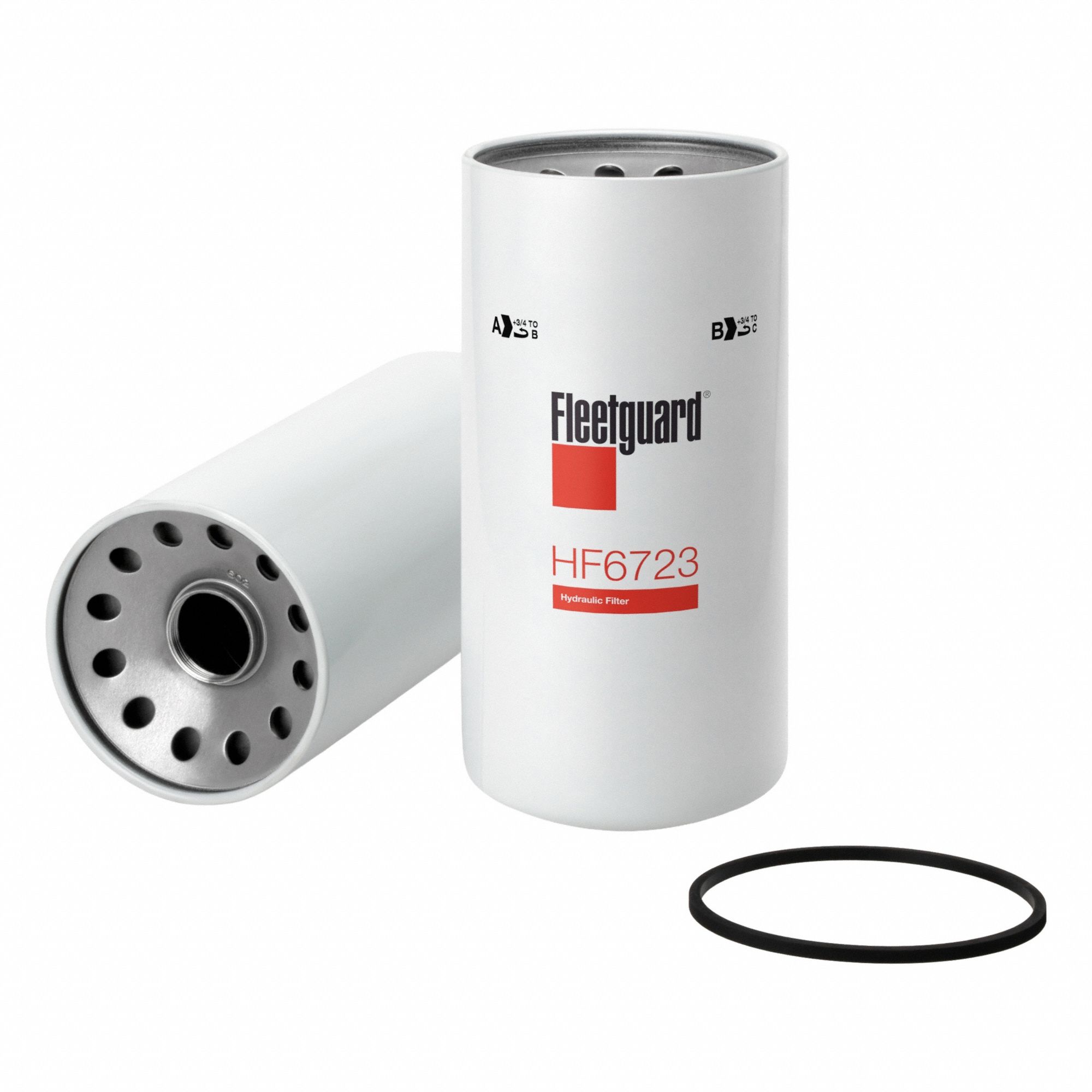 Hydraulic Filter: 1 1/2"-16 Thread Size, Spin-On, 5 1/16 in Outside Dia, Fiatallis