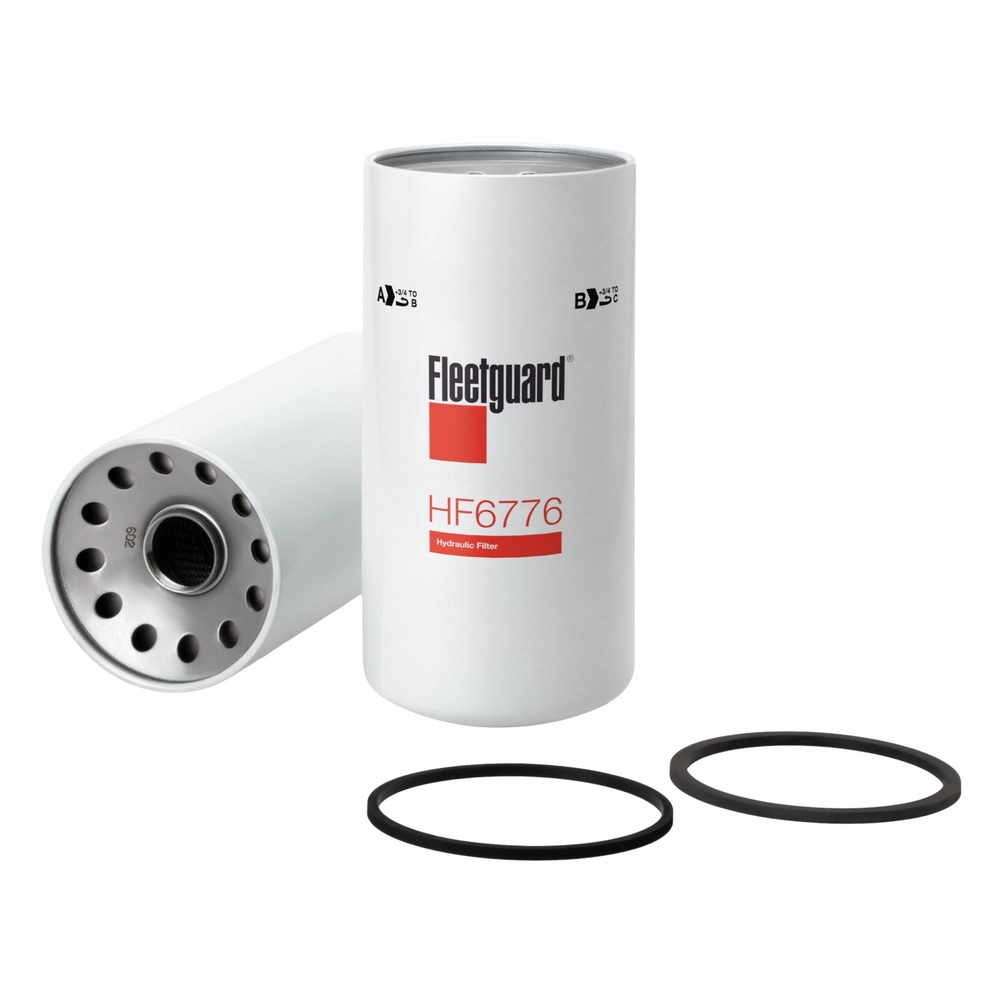 Hydraulic Filter: 1 1/2"-16 Thread Size, Spin-On, 5 1/16 in Outside Dia, Cellulose