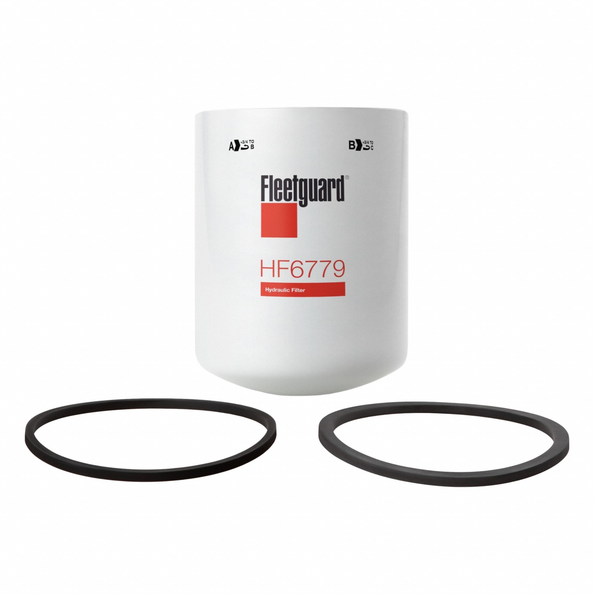 Hydraulic Filter: 1 1/2"-16 Thread Size, Spin-On, 6 11/16 in Overall Ht, Cellulose