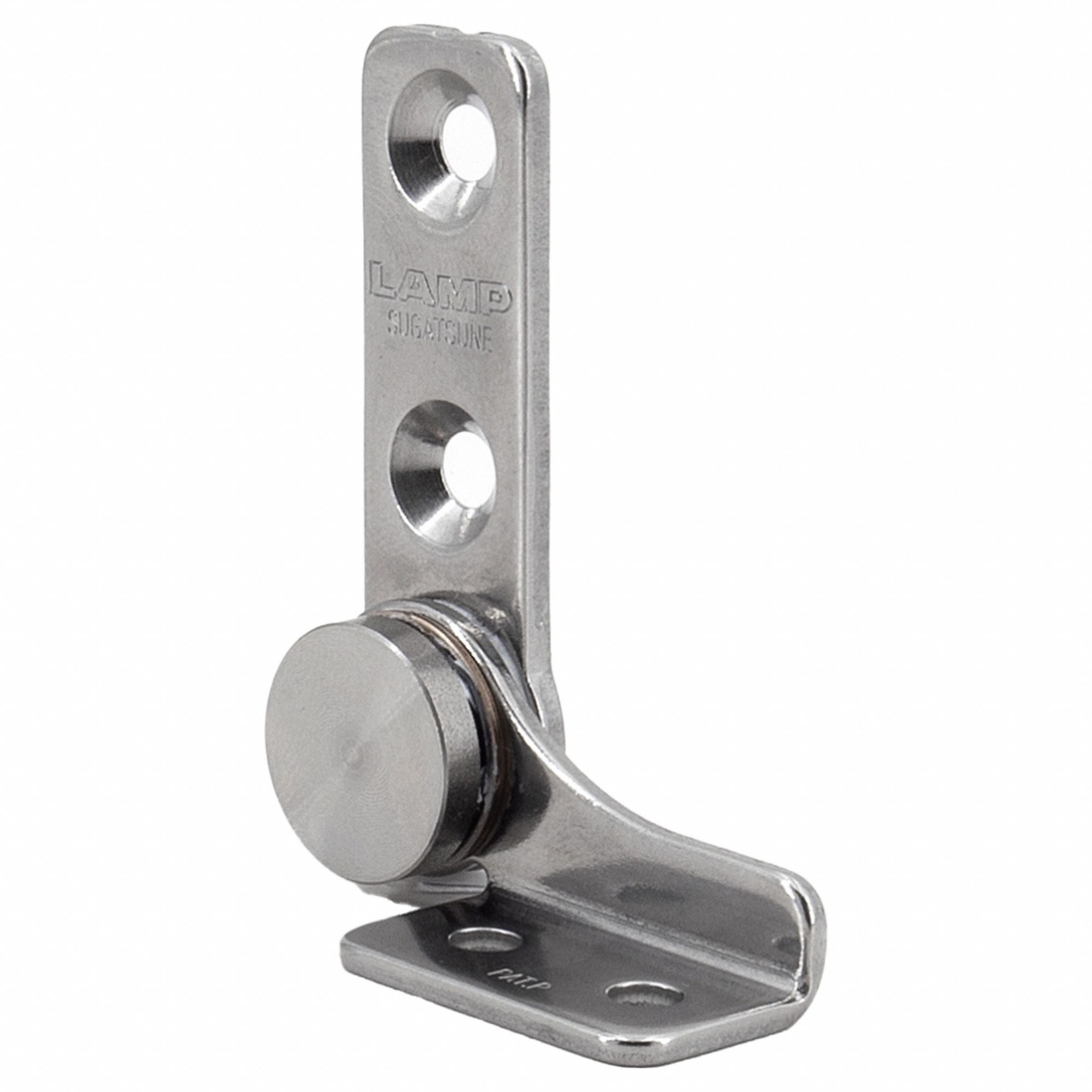 Torque Hinge: Stainless Steel, 1 11/16 in Leaf Ht, 9/16 in Leaf Wd