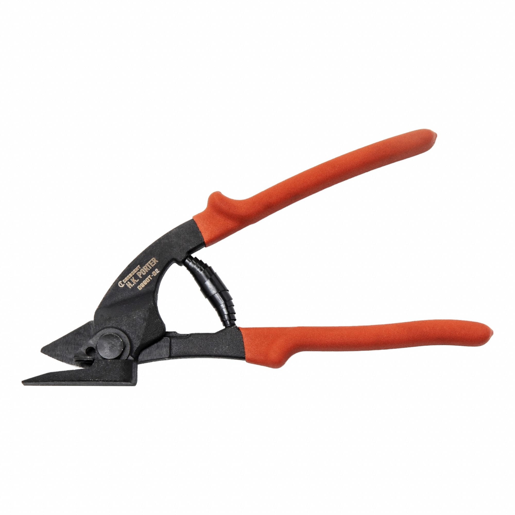 Strapping Cutter: Fits 3/4 in Strap Wd, Fits .031 Strap Tensile, 9 in Overall Lg, Std Duty