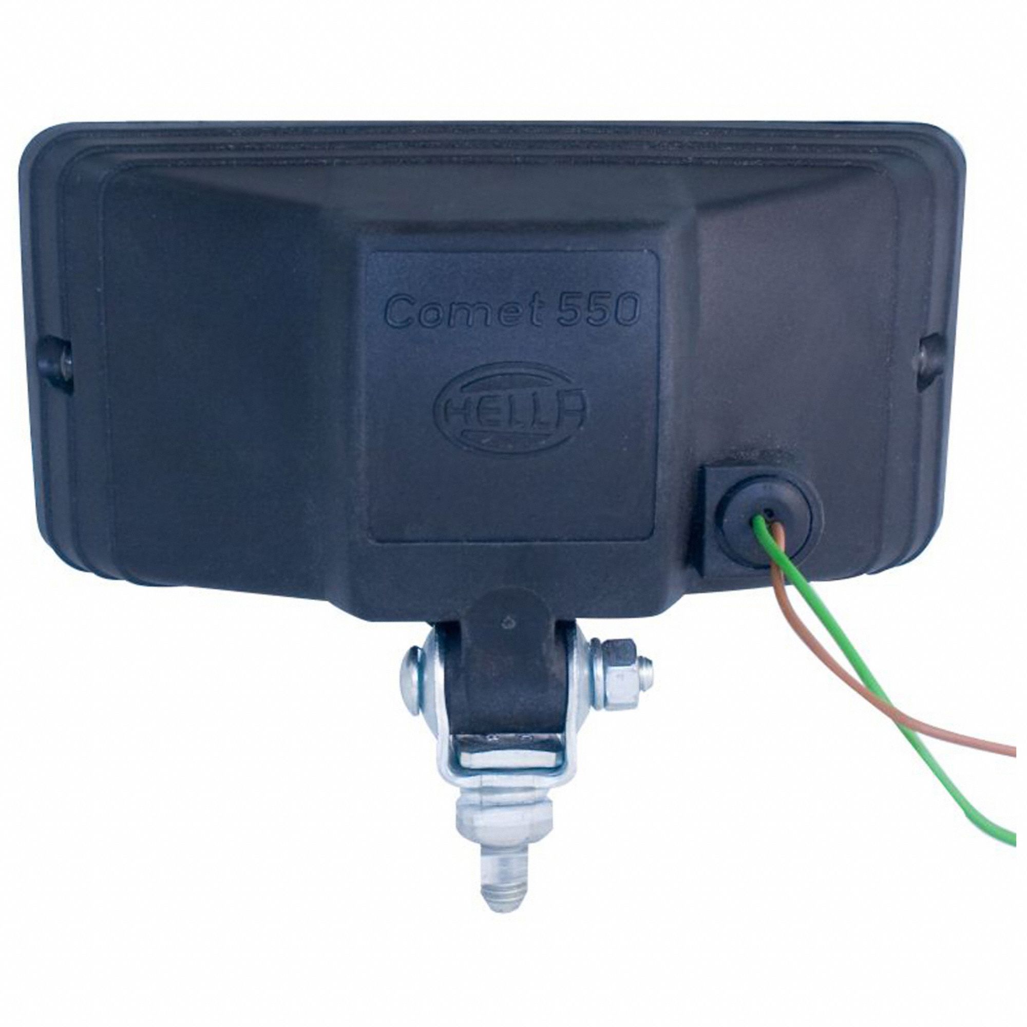 FOG/DRIVING LAMP, SCREW MOUNT, BLACK/CLEAR, 3 15/64 X 7 43/64 X 4 45/64 IN, ABS/GLASS