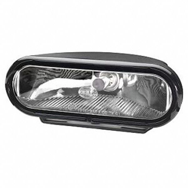 FOG/DRIVING LAMP, SCREW MOUNT, BLACK/CLEAR, 3 53/64 X 6 1/8 X 2 1/2 IN, PLASTIC/GLASS