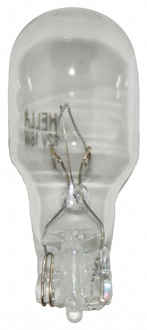 AMPOULE MINIATURE,INCANDESCENT,T5,12 V/16 W,W2,1X9,5D,TRANSP,VERRE,2 AMPOULES